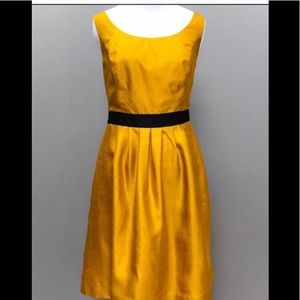 The Limited mustard silk-like fabric dress size 2